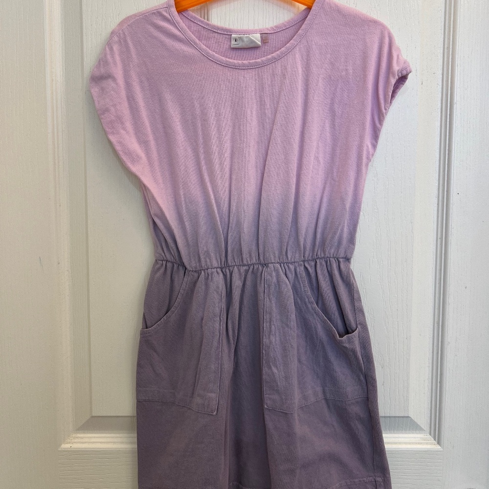 Cotton On Kids Ombre Dress with front pockets Ombre Purple and Lavender size 5